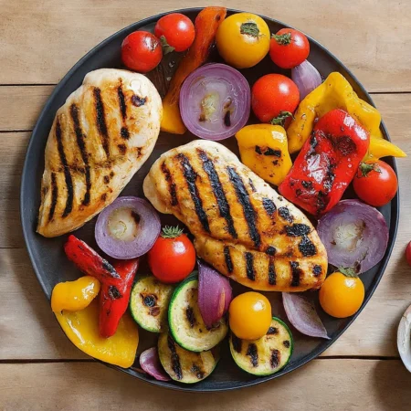 grilled-chicken-with-grilled-vegetables