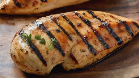 close-up-of-nicely-grilled-chicken-breasts